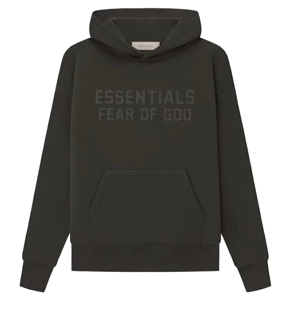 Fear of God Essentials Hoodie Off Black (SS23)