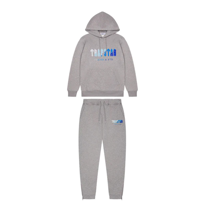 Trapstar Chenille Decoded Hooded Tracksuit - Grey Ice Flavours 2.0 Edition