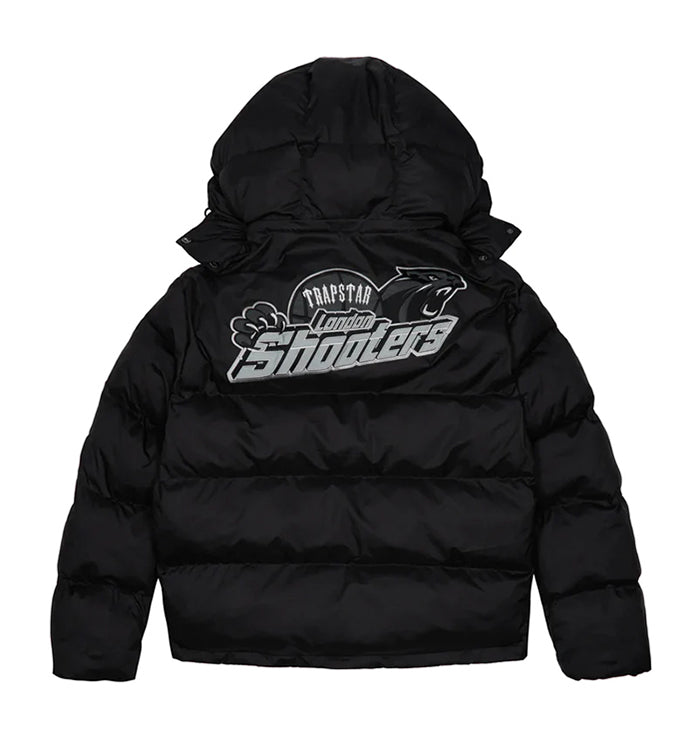 Trapstar Shooters Hooded Puffer Jacket - Black/Reflective *PRE ORDER*
