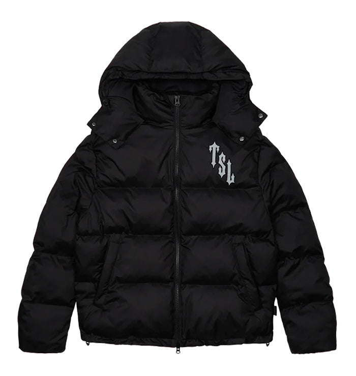 Trapstar Shooters Hooded Puffer Jacket - Black/Reflective *PRE ORDER*